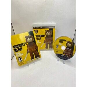 Naughty Bear Gold Edition - Sony PlayStation 3 PS3 CIB COMPLETE Tested & Working